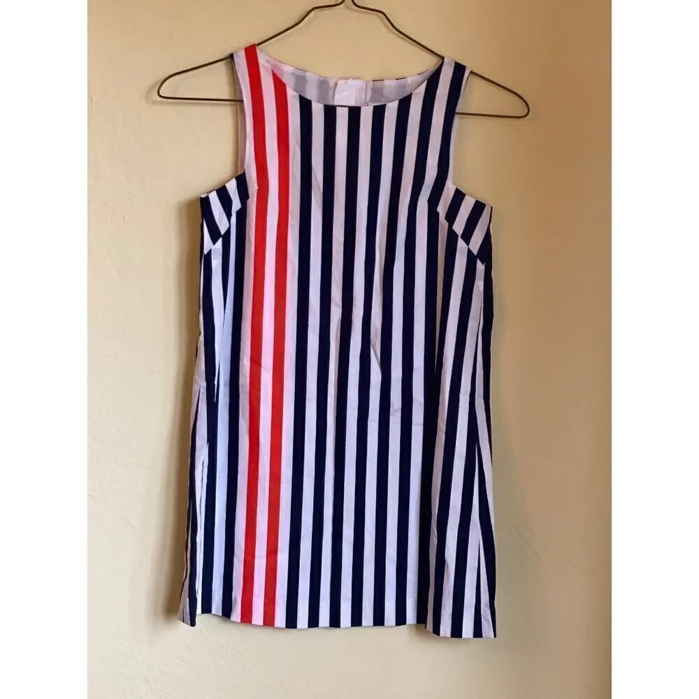 MILLY Minis Angular Shift Dress Girls Striped Multicolor Size 12